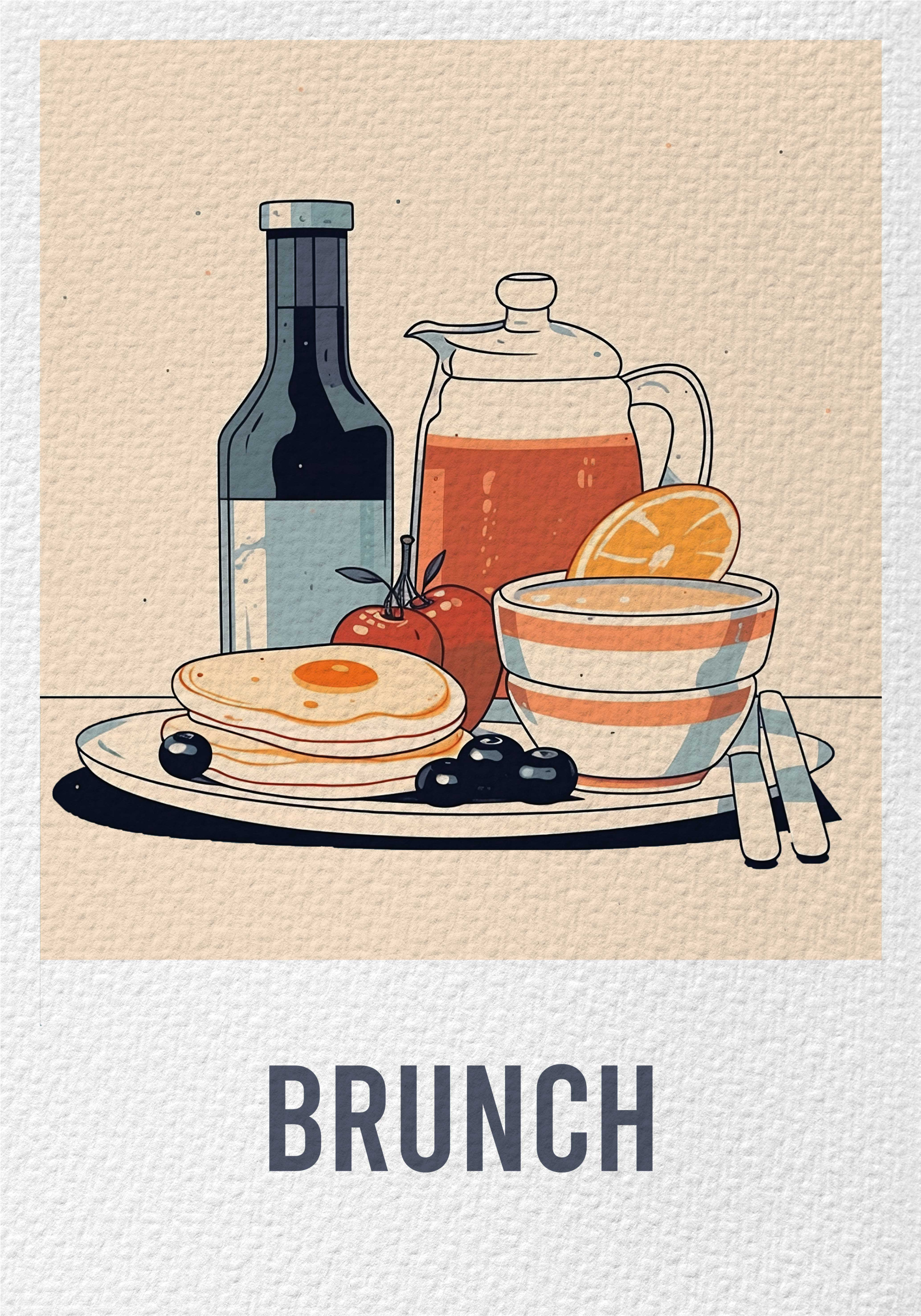 Brunch wall poster for decoration - TenStickers