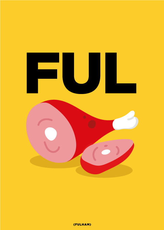 Fulham hieroglyph city poster - TenStickers