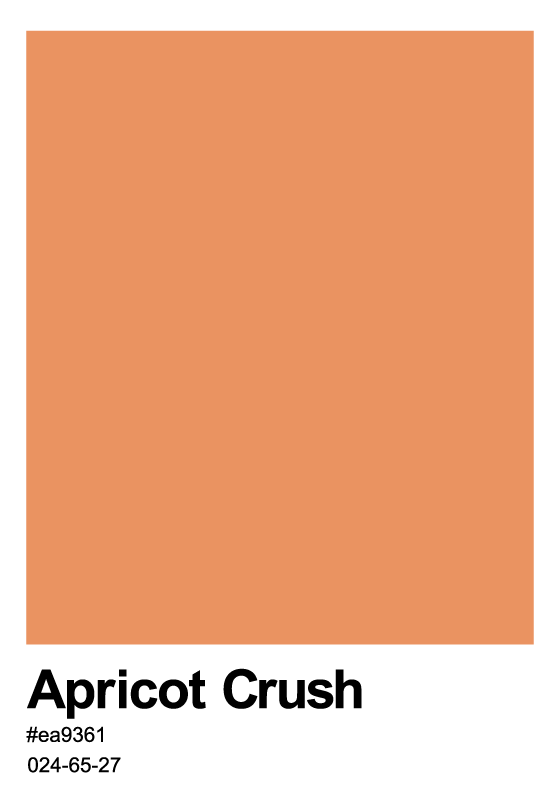 Apricot crush wall poster - TenStickers