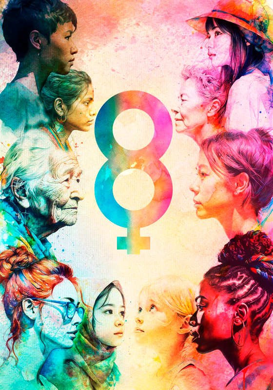 International women's day wall art - TenStickers