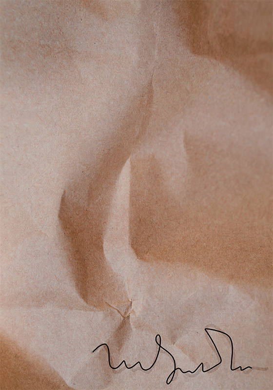 Old paper signature abstract art poster - TenStickers