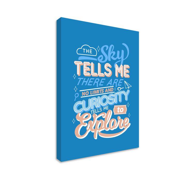 Curiosity quote inspirational wall art - TenStickers