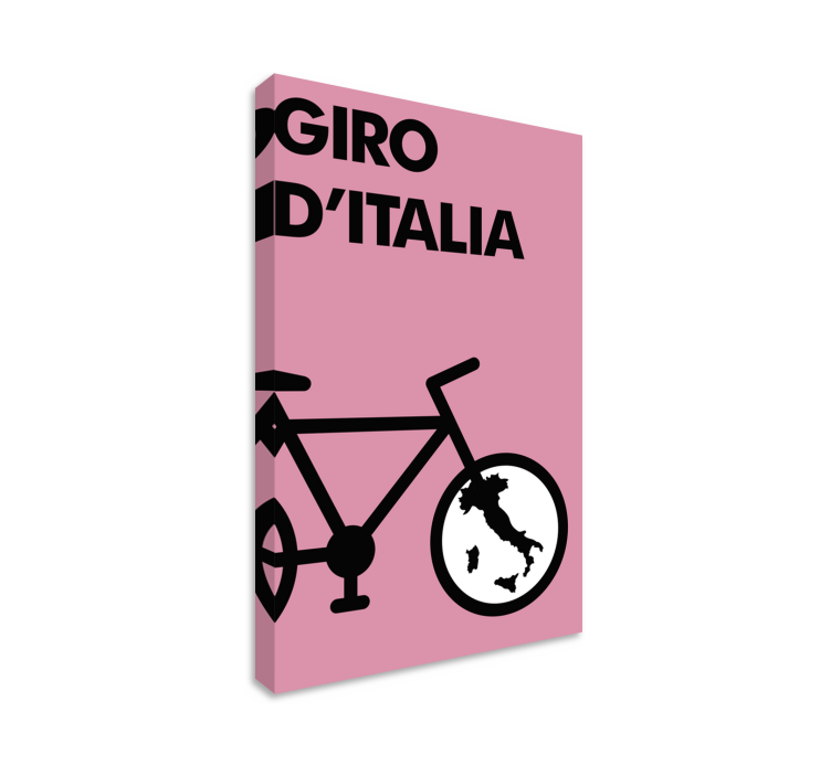 "Giro d'Italia" icon sports canvas art - TenStickers