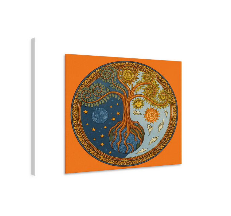 Spiritual tree of life living room wall art - TenStickers