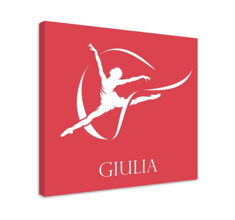 Elegant Ballet Dancer Silhouette dance canvas art - TenStickers