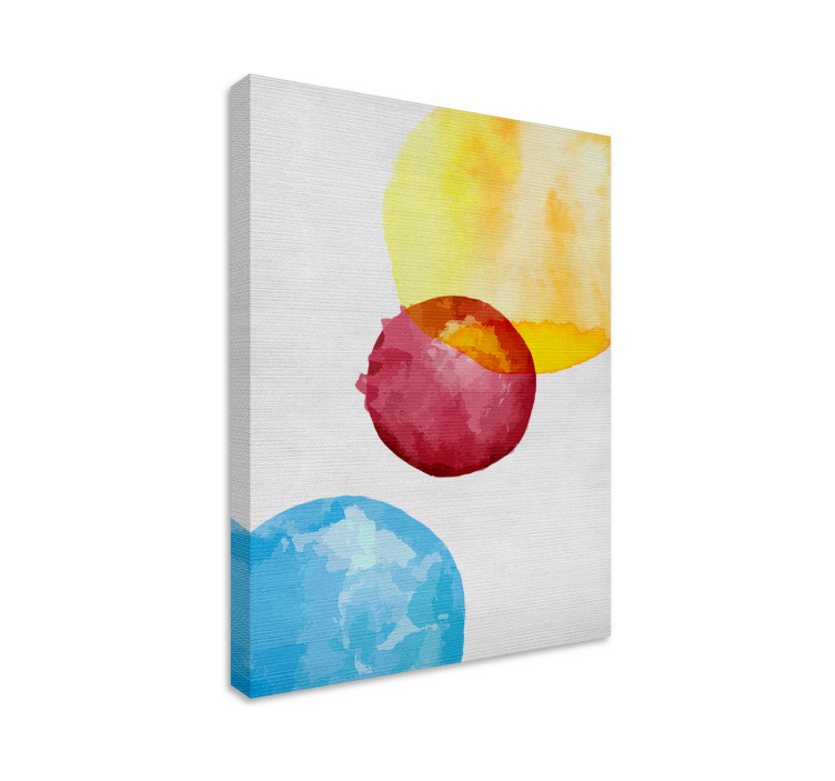 Vibrant Conceptual Orbs abstract wall art - TenStickers