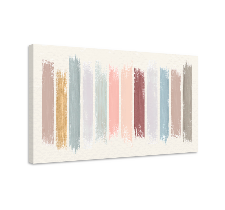 Abstract wall art abstract brushstrokes canvas - TenStickers