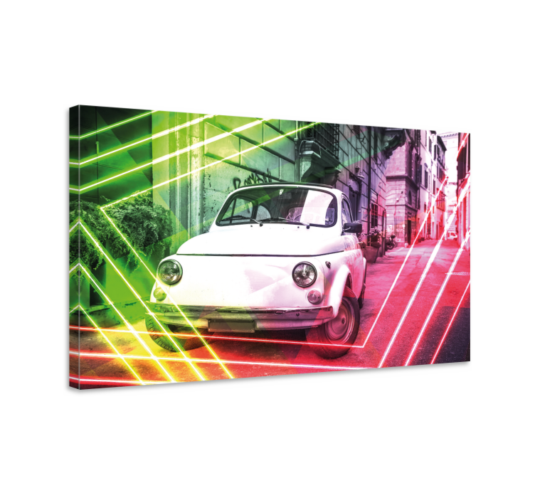 Urban Retro Vehicle abstract wall art - TenStickers