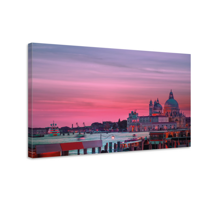 Venetian Sunset Silhouette cityscape wall art - TenStickers