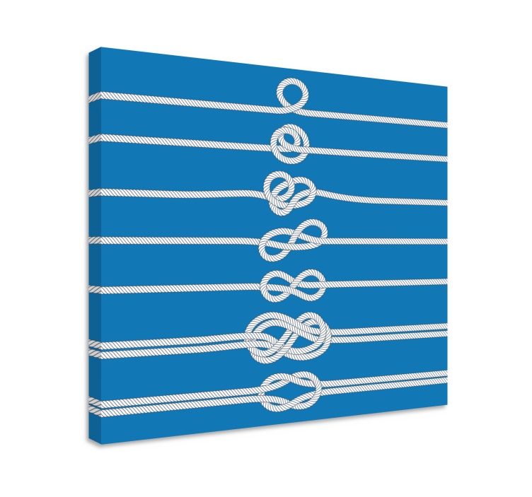 Sailor Knot Tutorial Nautical canvas print - TenStickers