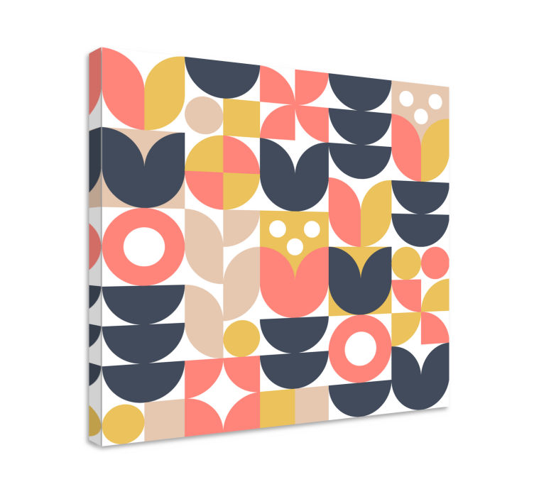 Abstract geometric shapes geometric canvas - TenStickers