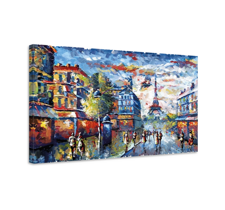 Cityscape wall art parisian city scene - TenStickers