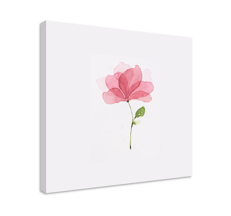 Flowers canvas delicate pink blossom art print - TenStickers