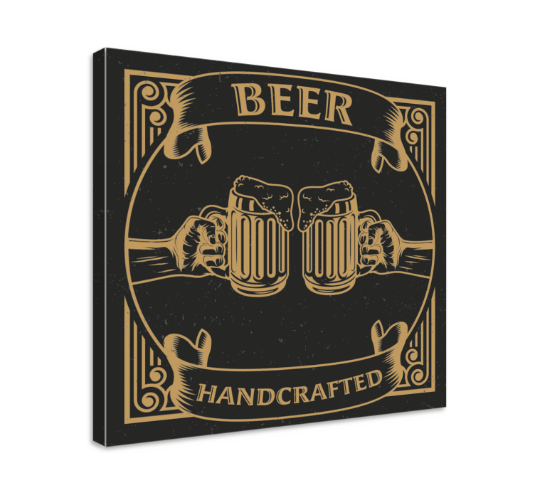 bares rusticos cerveza rustic canvas art - TenStickers