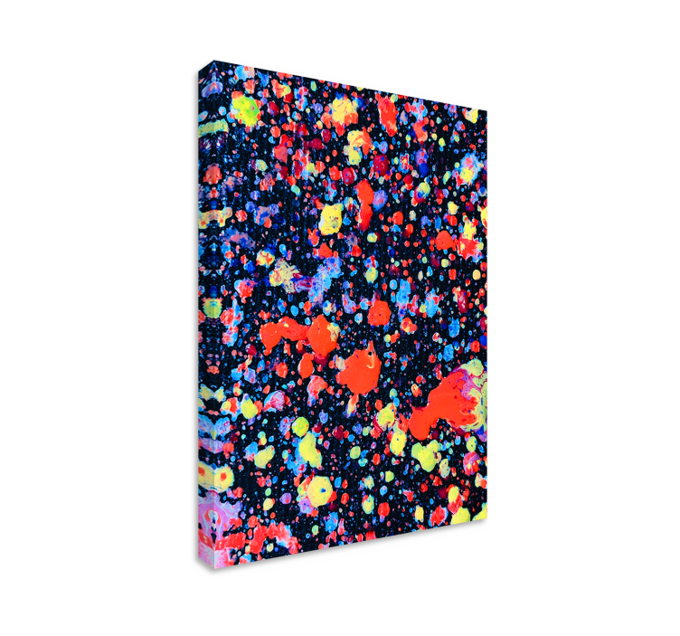 Abstract wall art colorful splash design - TenStickers