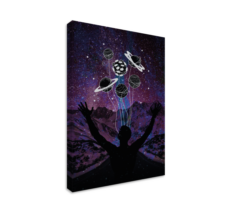 Sports canvas art cosmic soccer dreams - TenStickers