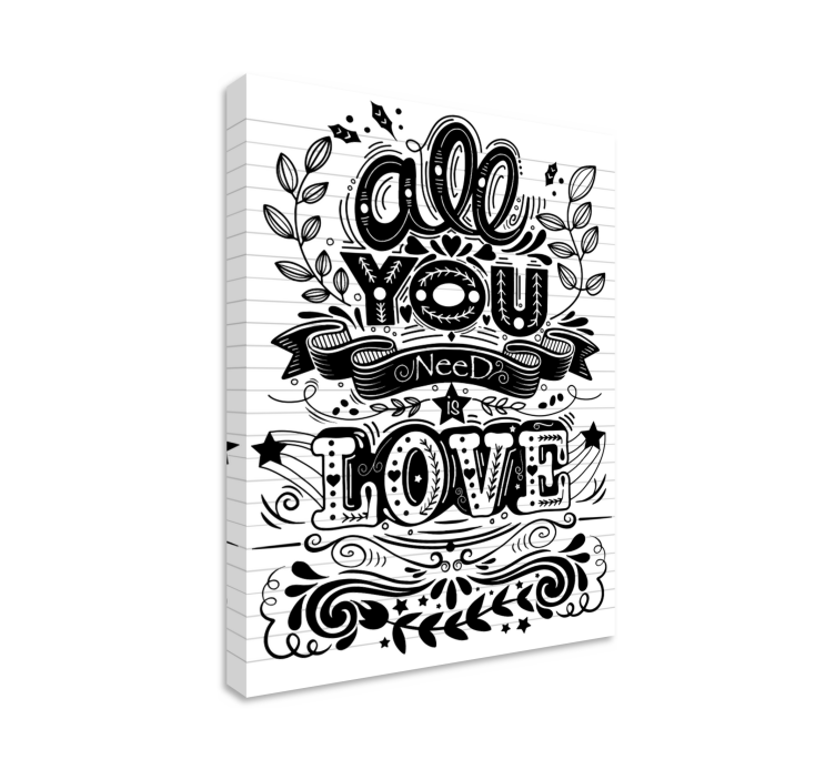 Quote canvas for everything you need - TenStickers