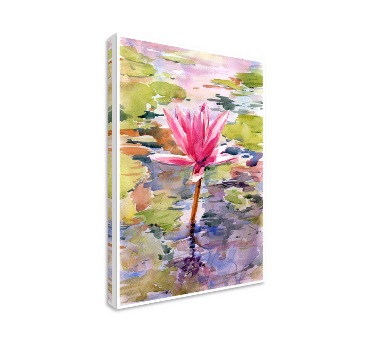 Lily Blossom Serenity Flowers  canvas - TenStickers