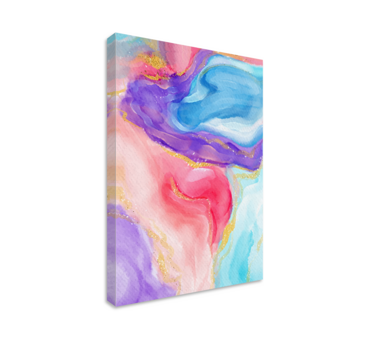 Abstract wall art fluid color flow - TenStickers