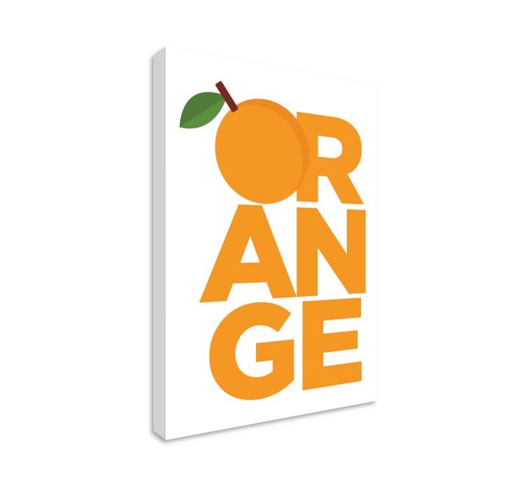Fruit canvas wall art fresh citrus design - TenStickers