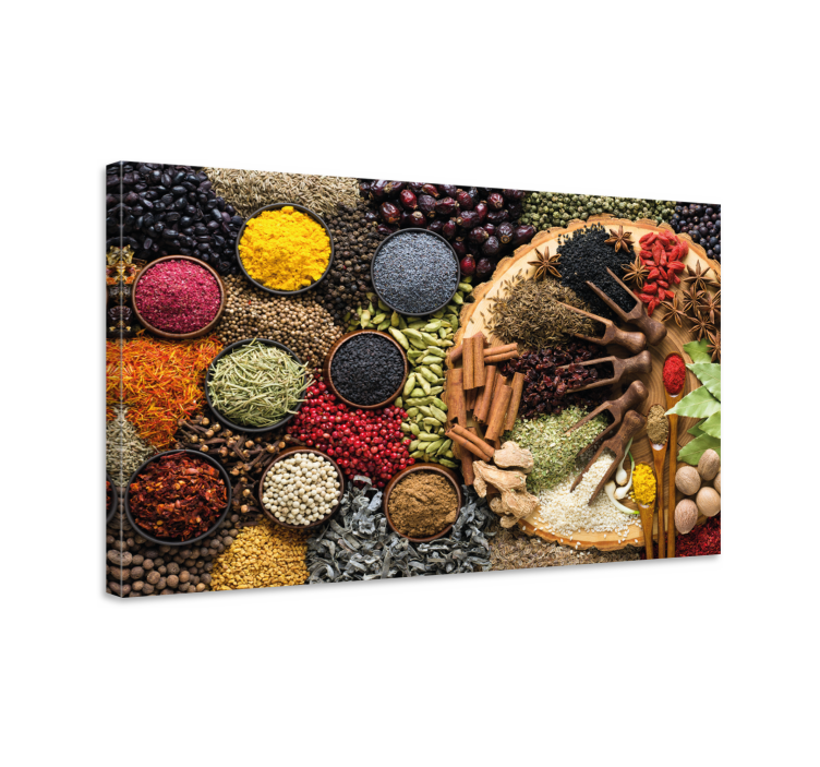 Colour spices  Bar canvas print - TenStickers
