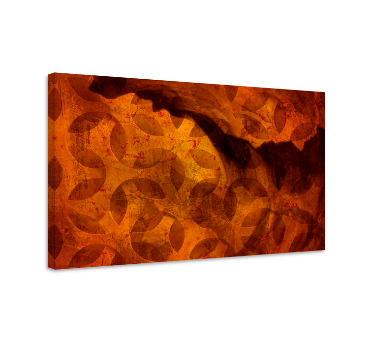 Abstract wall art with detailed leaf designs - TenStickers