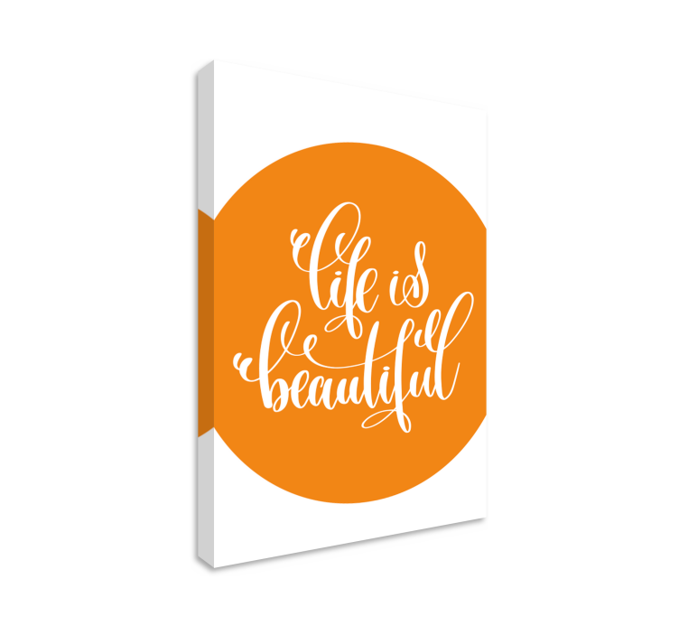 Quote canvas for inspiring life affirmation - TenStickers