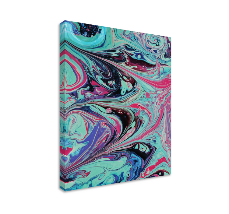 Abstract wall art fluid art swirls - TenStickers