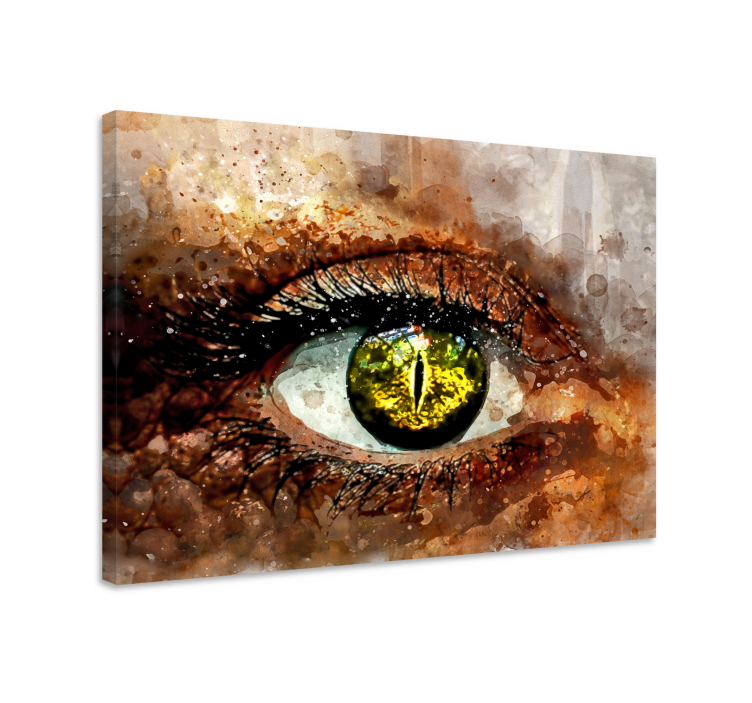 Elephant wallart enchanting eye capture - TenStickers