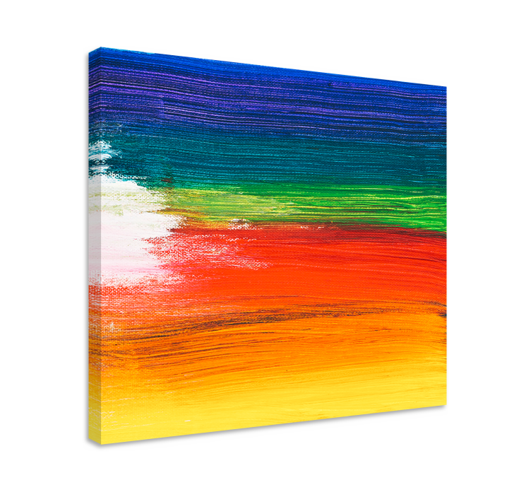 Abstract wall art colorful abstract stripes - TenStickers