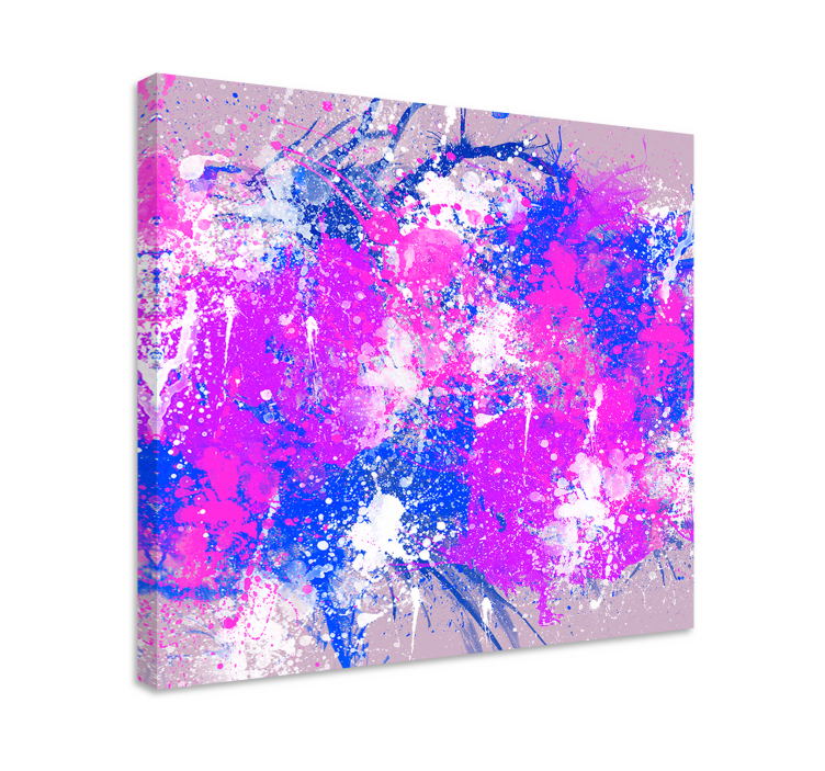 Abstract wall art vibrant abstract splashes - TenStickers