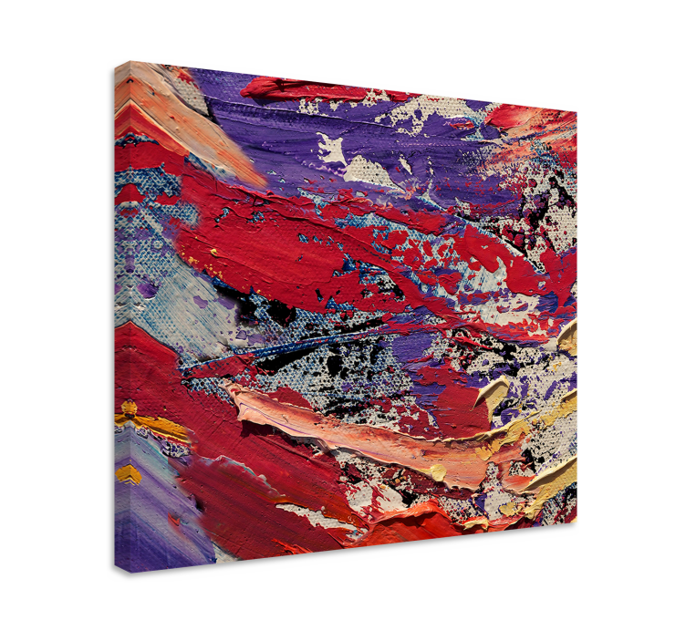 Abstract wall art in vibrant color flow - TenStickers