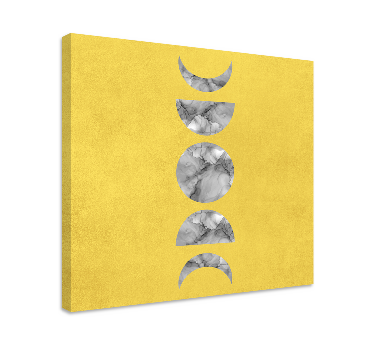 Abstract wall art phases of nature - TenStickers