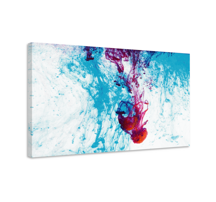 Abstract wall art vibrant color flow - TenStickers