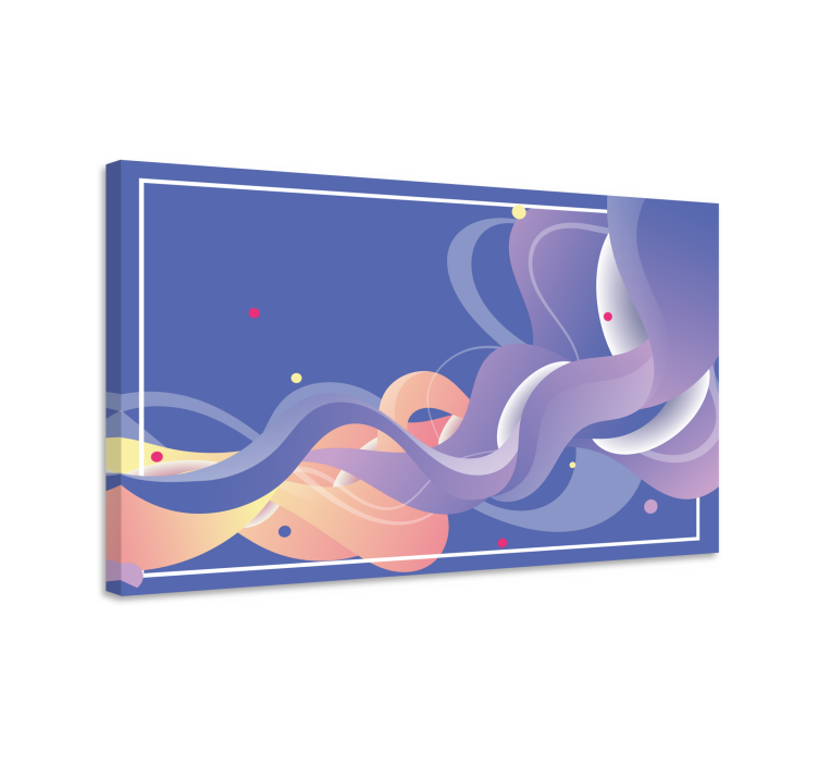 Modern canvas art with fluid abstract forms - TenStickers