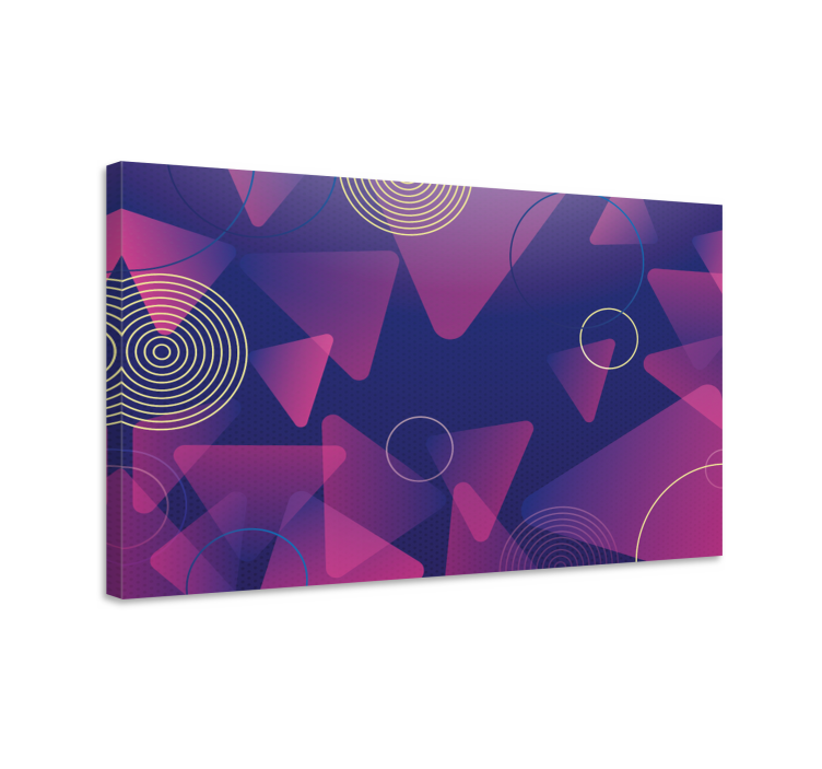 Geometric canvas dynamic shapes design - TenStickers