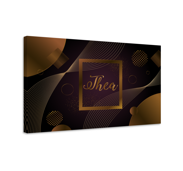 Flowers canvas elegant circle pattern - TenStickers