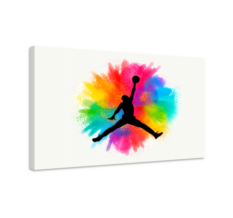 Sports canvas art energetic basketball player - TenStickers