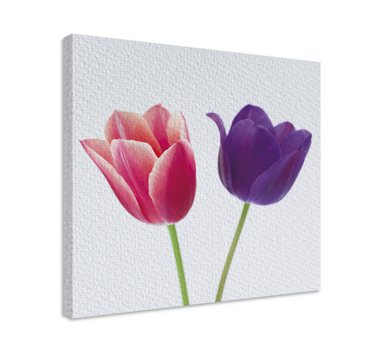 Flowers canvas tulip bouquet - TenStickers