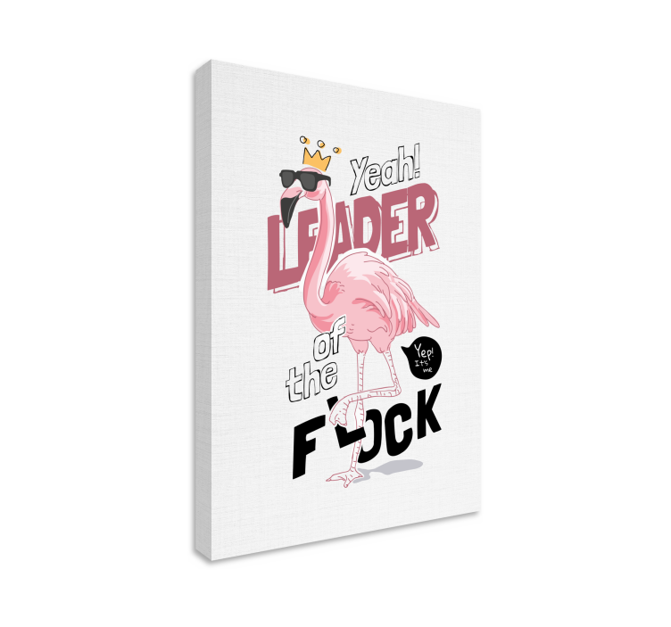 Flamingo Style Leader dog wall art - TenStickers