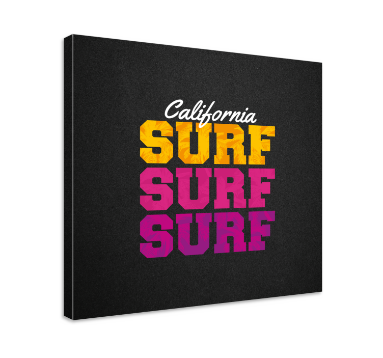 Sports canvas art california surf design - TenStickers