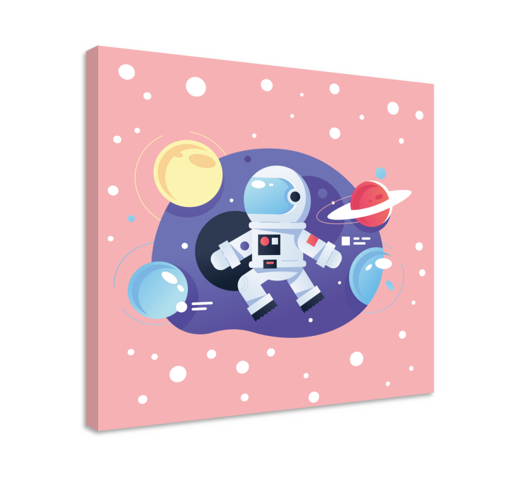Space adventure explorer video game canvas art - TenStickers