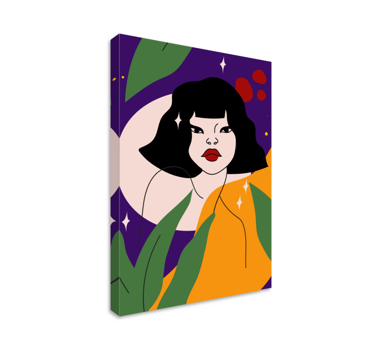 People canvas modern portrait art - TenStickers