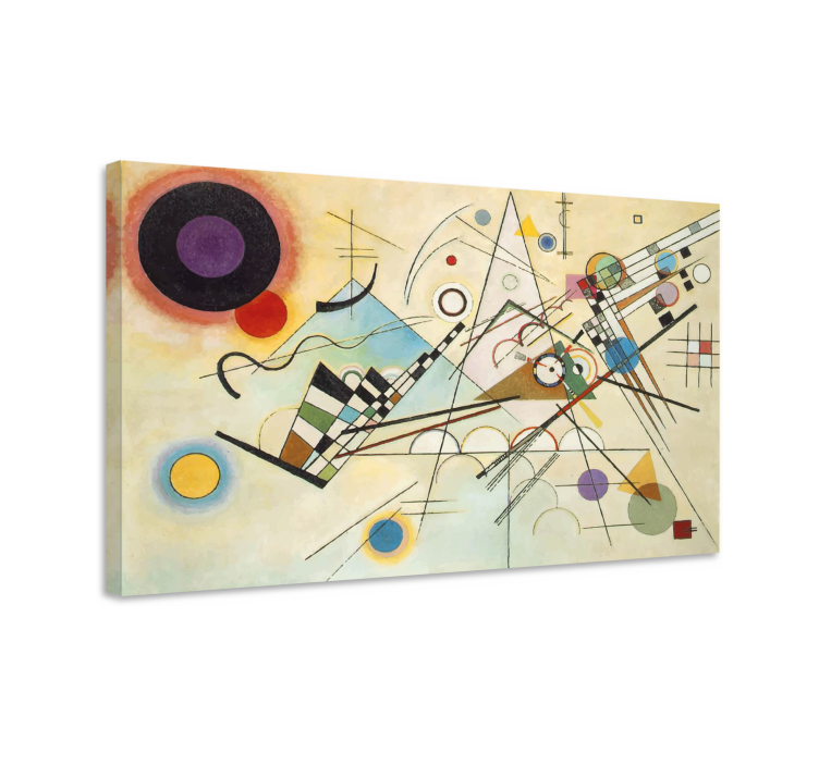 Abstract wall art geometric shape design - TenStickers