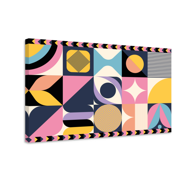 Geometric canvas geometric shape collage - TenStickers