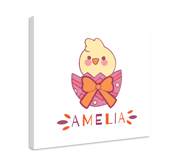 Nursery canvas adorable chick artwork - TenStickers
