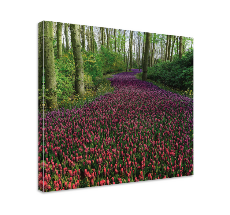 Flowers canvas blooming floral pathway - TenStickers