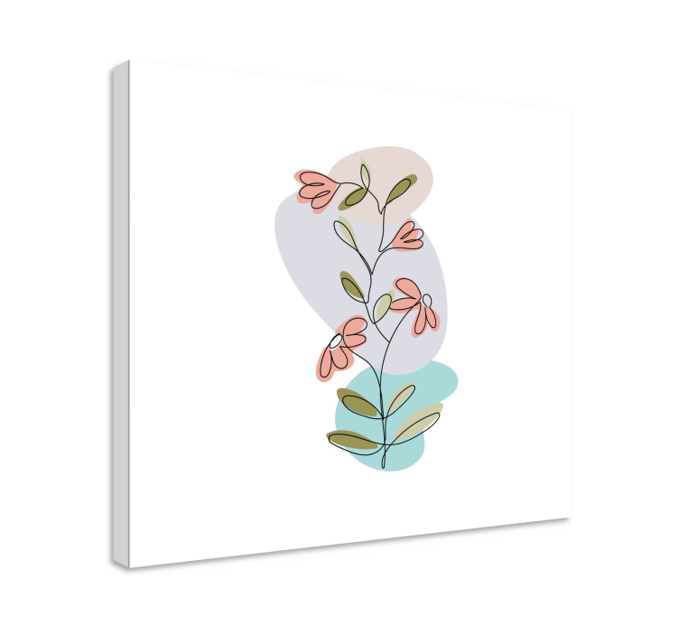 Flowers canvas botanical floral arrangement - TenStickers
