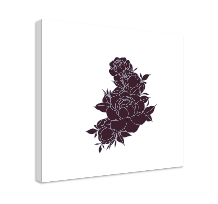 Flowers canvas vibrant flower display - TenStickers