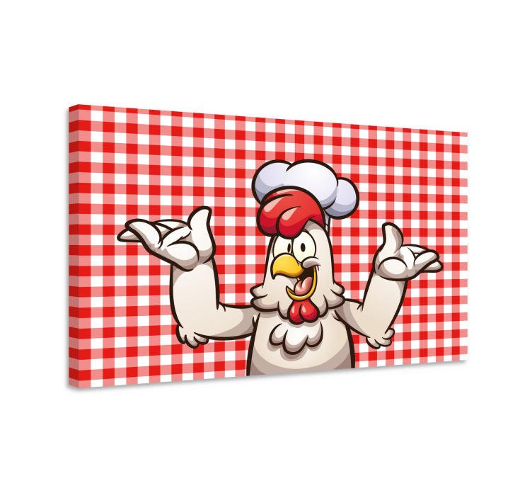 Chef Kitchen Character bird canvas wall art - TenStickers